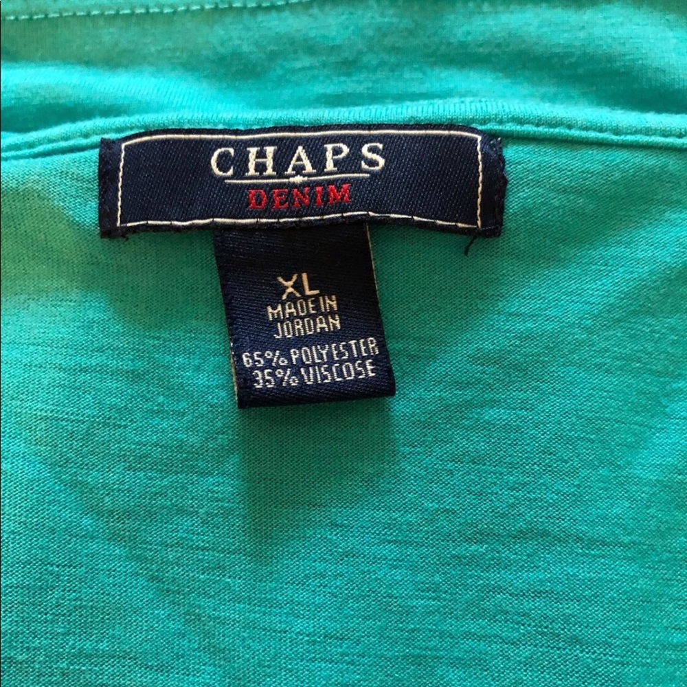 Teal Chaps Ruffled Top - Picture 3 of 3